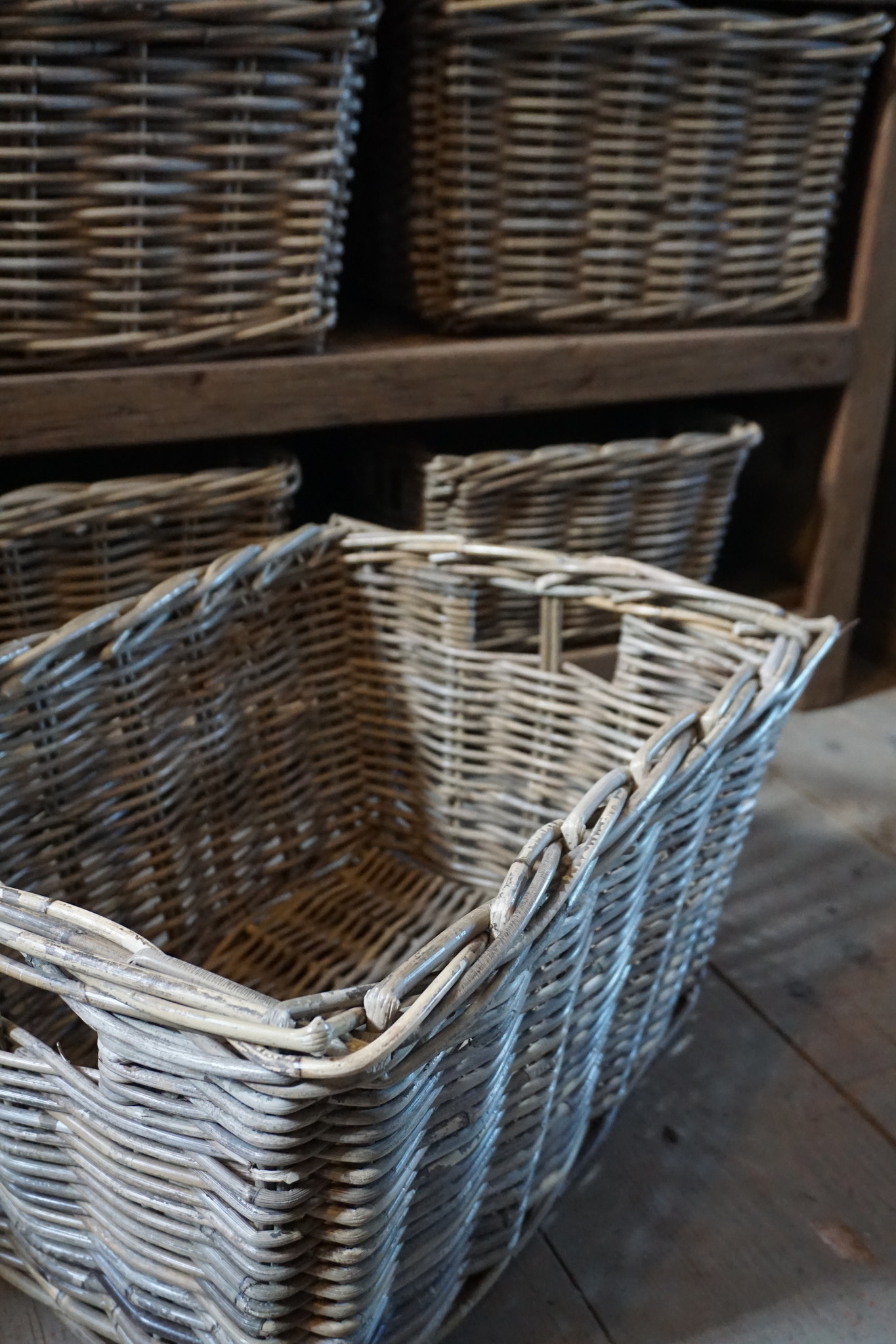 Rene Houtman Lademand Rotan Grey L50 x B40 x H30 Cm