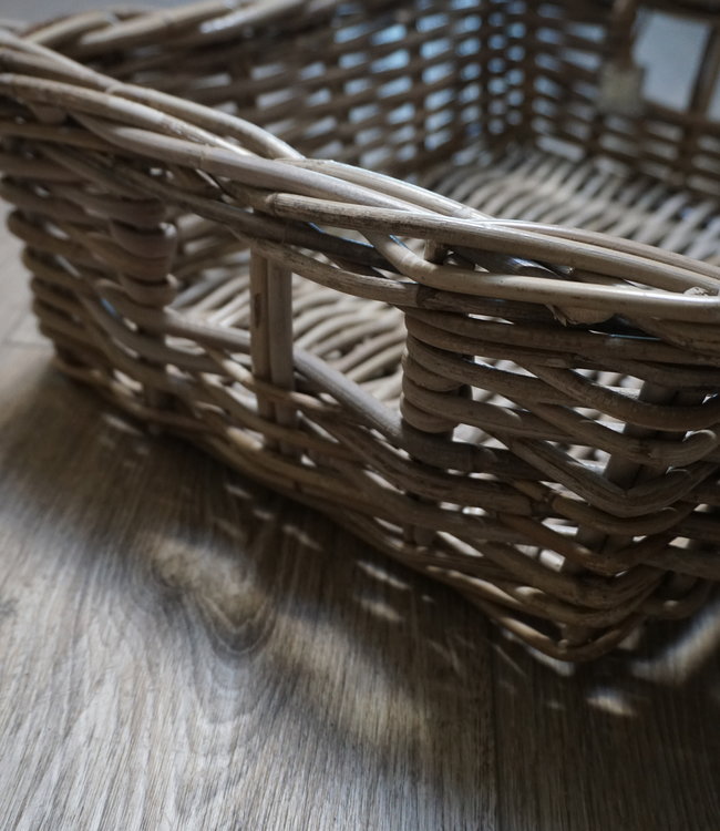 Rene Houtman Lademand Rotan Grey L44 x B36 x H16 Cm