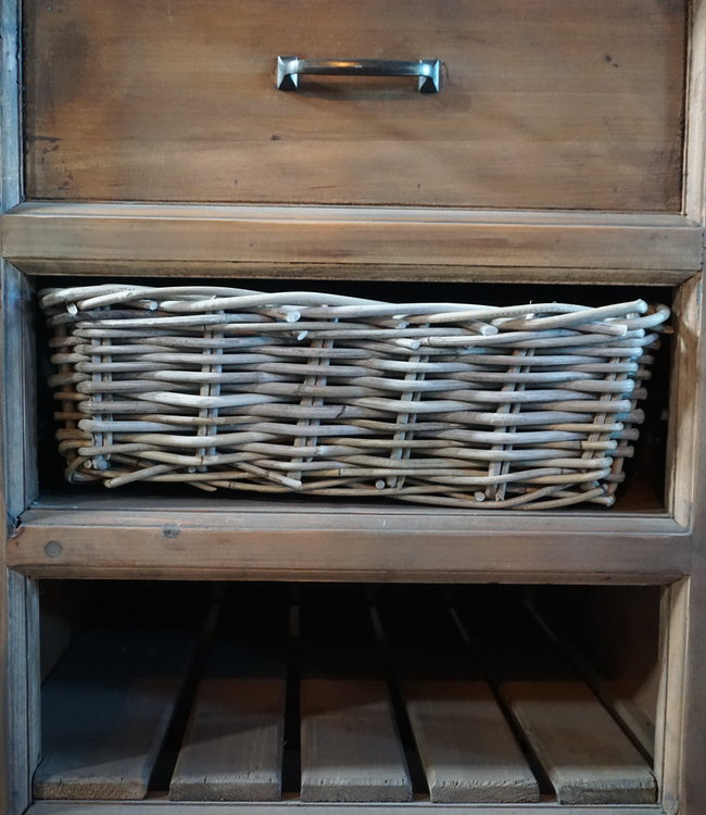 Rene Houtman Lademand Rotan Grey L44 x B36 x H16 Cm