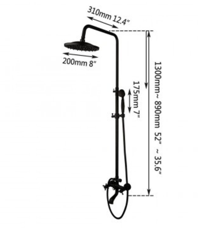Rene Houtman Opbouw Zwarte Regendouche | Stortdouche | Nostalgisch