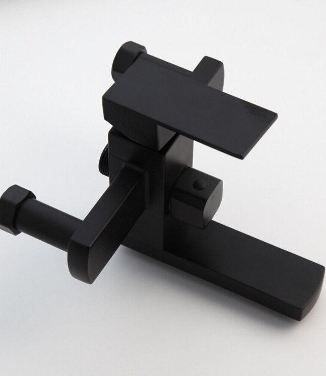 Rene Houtman Zwarte Regendouche | Opbouw | Vierkante douchekop