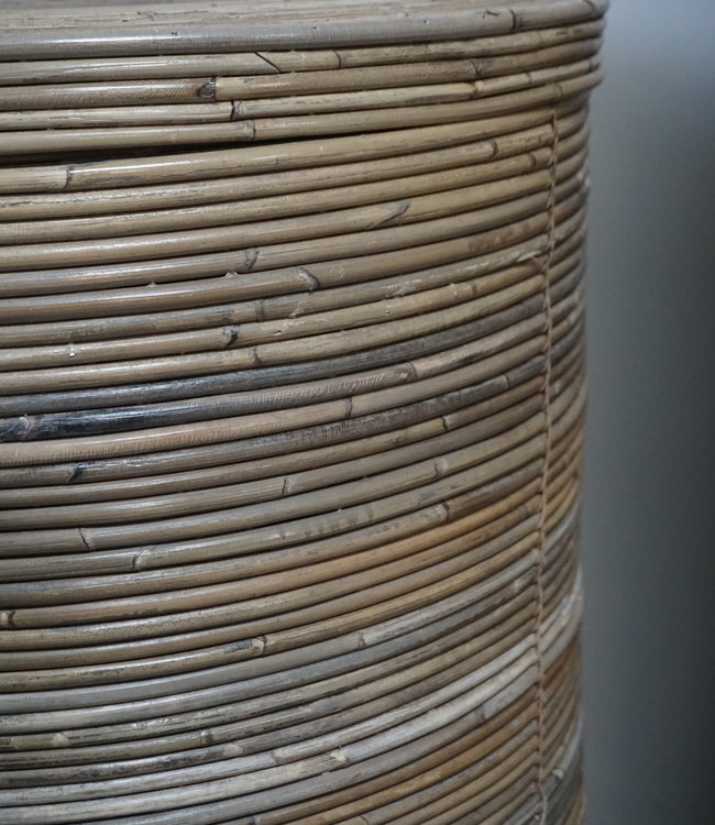Rene Houtman Wasmand Rond Naturel Rotan H66 x D55 cm