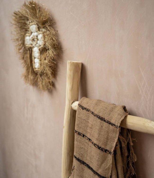 Bazar Bizar The S'il Vous Plaid - Beige & Zwart - L130 x B170 cm