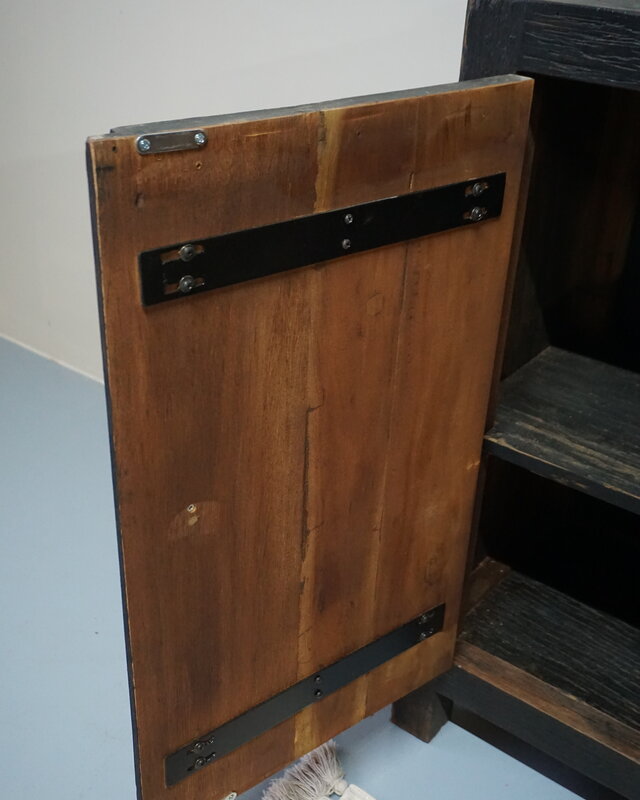 Rene Houtman Wastafelmeubel Hendrik 90x90 cm Zwart Hout