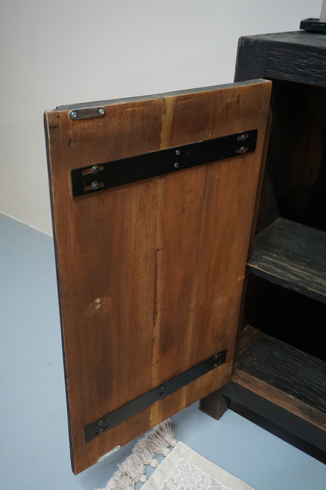 Rene Houtman Wastafelmeubel Hendrik 90x90 cm Zwart Hout
