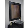 Spiegel Zwart Wand L90 x B75 x D3 cm