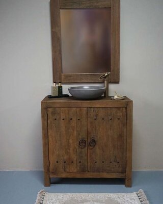 Rene Houtman Wastafelmeubel Hendrik 90x90 cm Dirty Grey