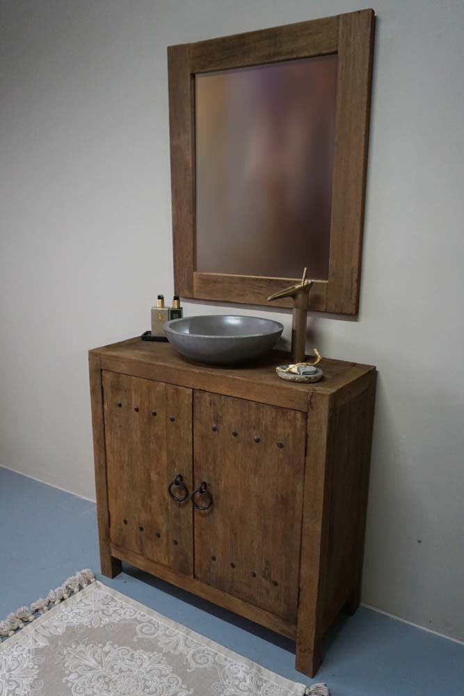 Rene Houtman Wastafelmeubel Hendrik 90x90 cm Dirty Grey