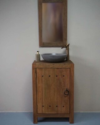 Rene Houtman Coby Badkamermeubel Naturel L90xB60xD40 Cm