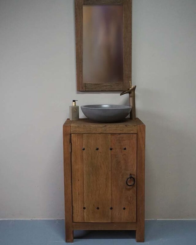 Rene Houtman Coby Badkamermeubel Naturel L90xB60xD40 Cm
