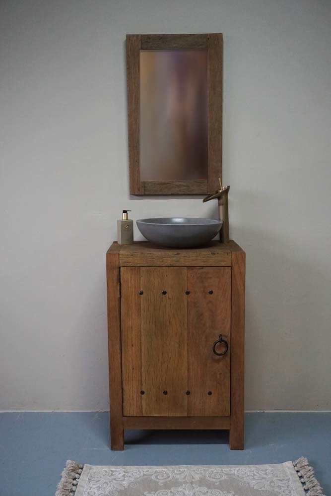 Rene Houtman Coby Badkamermeubel Naturel L90xB60xD40 Cm
