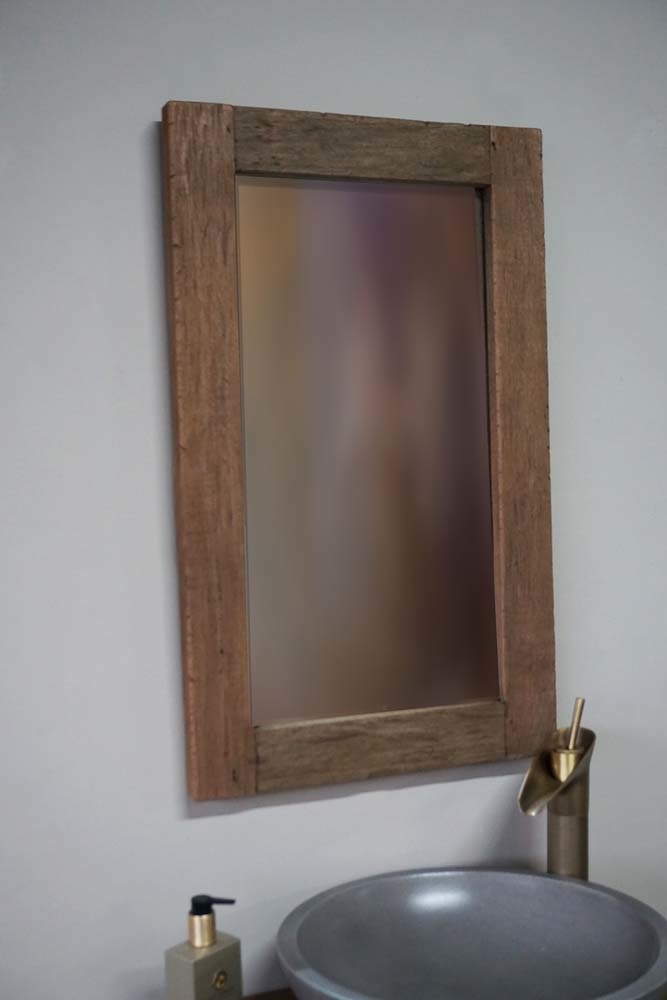 Rene Houtman Spiegel Hout Naturel L75 x B45 x D3 cm