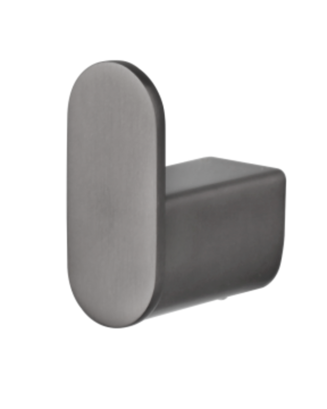 Rene Houtman Badkamerhaak | Gun Metal