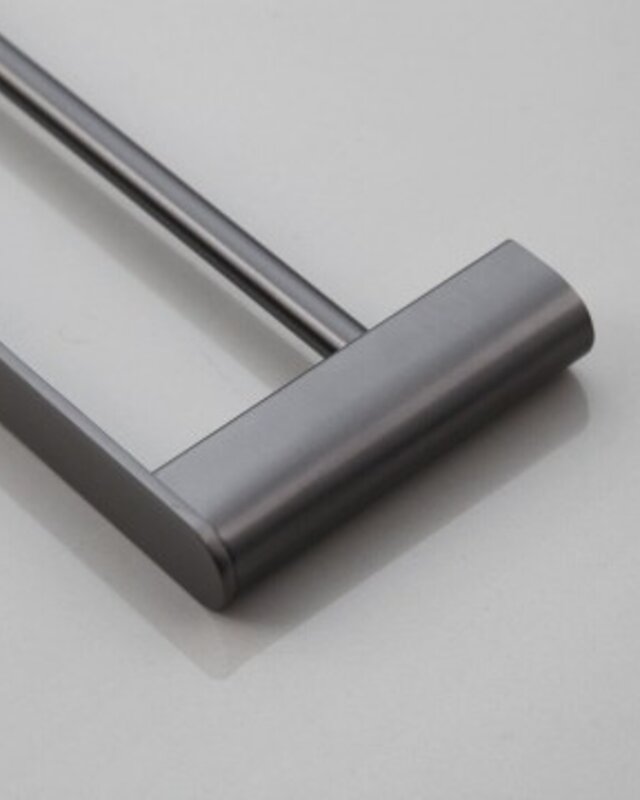 Rene Houtman Handdoekrek met Muurbevestiging | Gun Metal