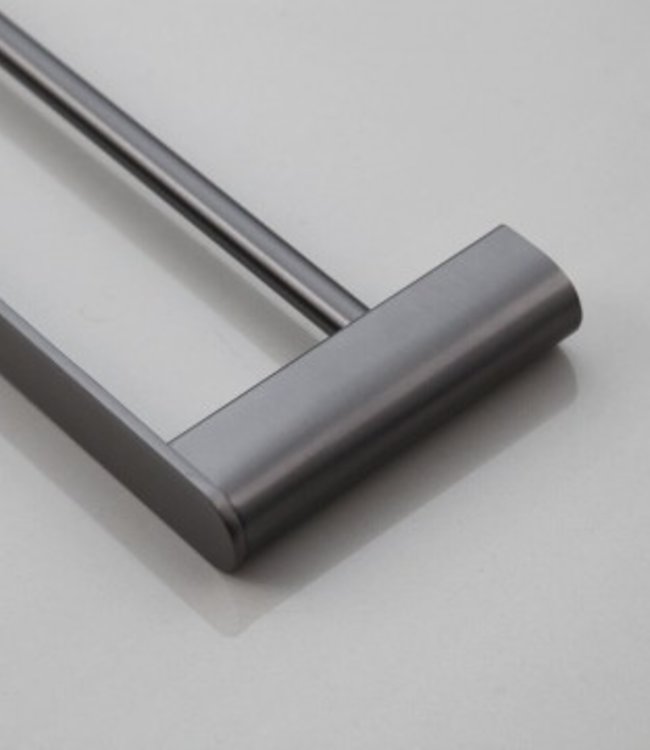 Rene Houtman Handdoekrek met Muurbevestiging | Gun Metal