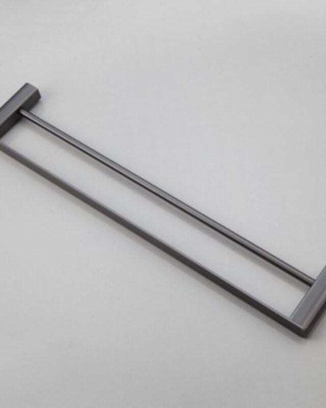 Rene Houtman Handdoekrek met Muurbevestiging | Gun Metal