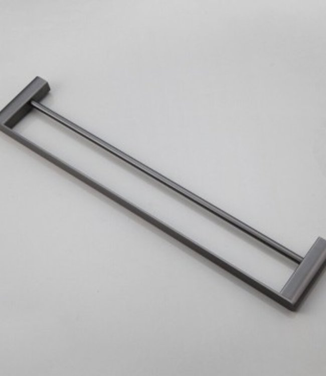 Rene Houtman Handdoekrek met Muurbevestiging | Gun Metal