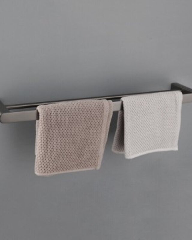 Rene Houtman Handdoekrek met Muurbevestiging | Gun Metal