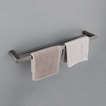 Rene Houtman Handdoekrek met Muurbevestiging | Gun Metal
