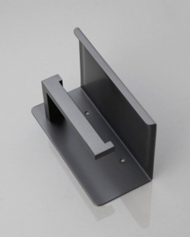 Rene Houtman Wc-Rol Houder met Plateau | Gun Metal