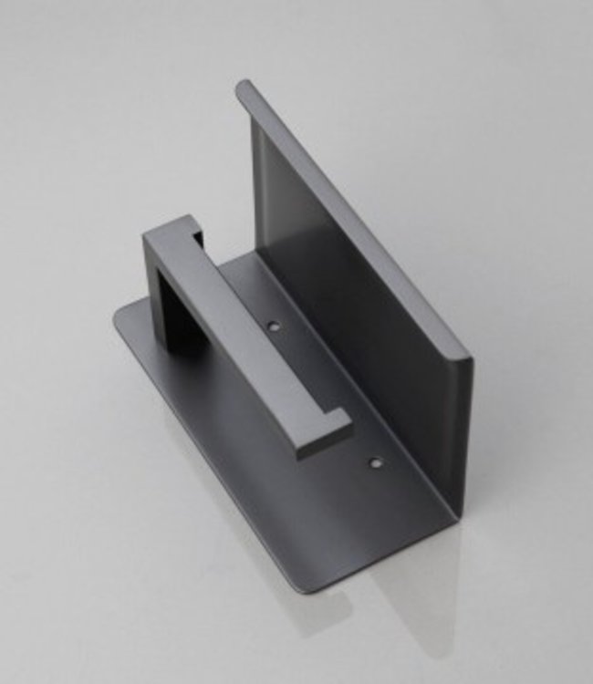 Rene Houtman Wc-Rol Houder met Plateau | Gun Metal