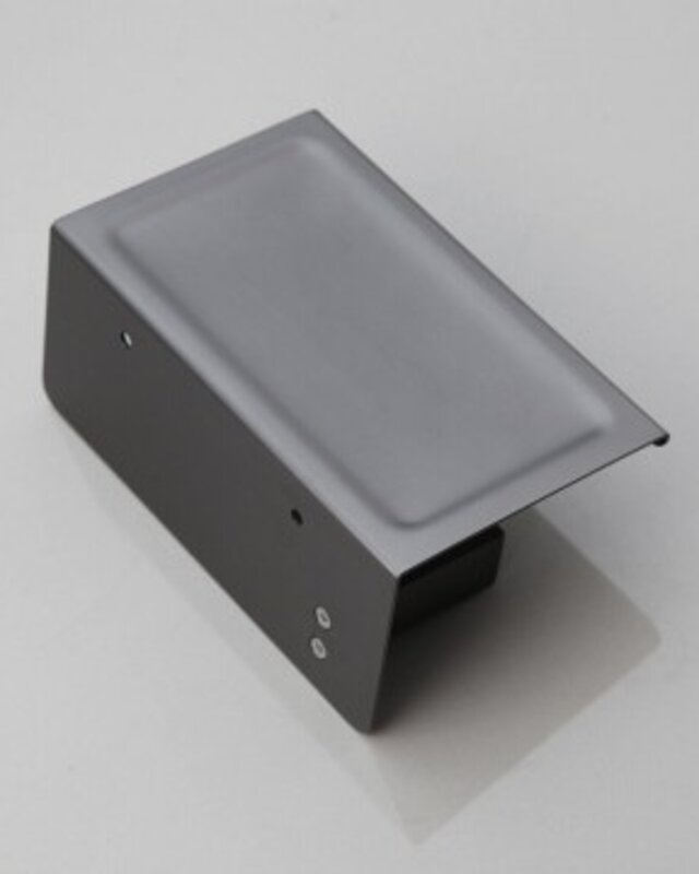 Rene Houtman Wc-Rol Houder met Plateau | Gun Metal