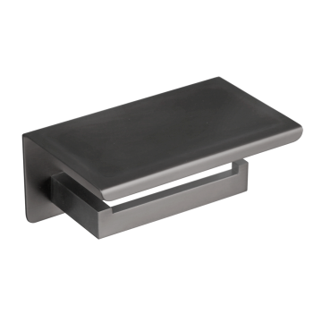 Rene Houtman Wc-Rol Houder met Plateau | Gun Metal