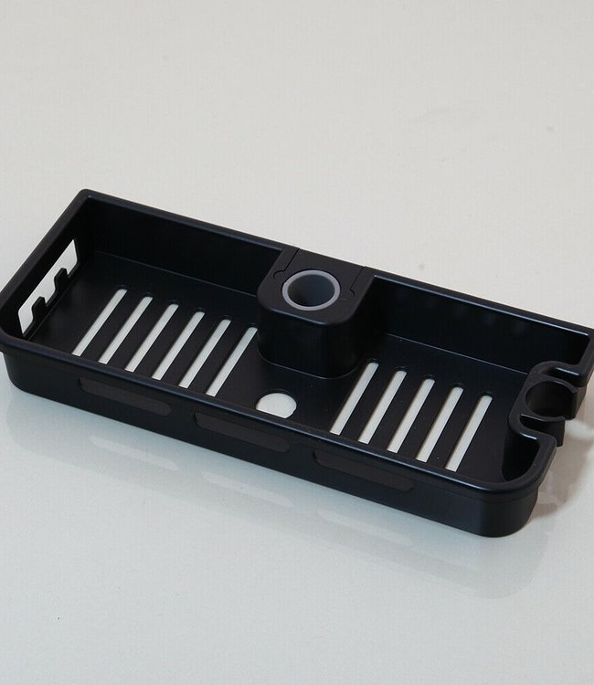 Rene Houtman Douchekraan met glijstang en shampoo bak - Zwart