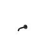 Slimline Wand Uitloop  | 25 cm | Mat Zwart