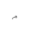 Slimline Wand Uitloop  | 19 cm | Geborsteld RVS