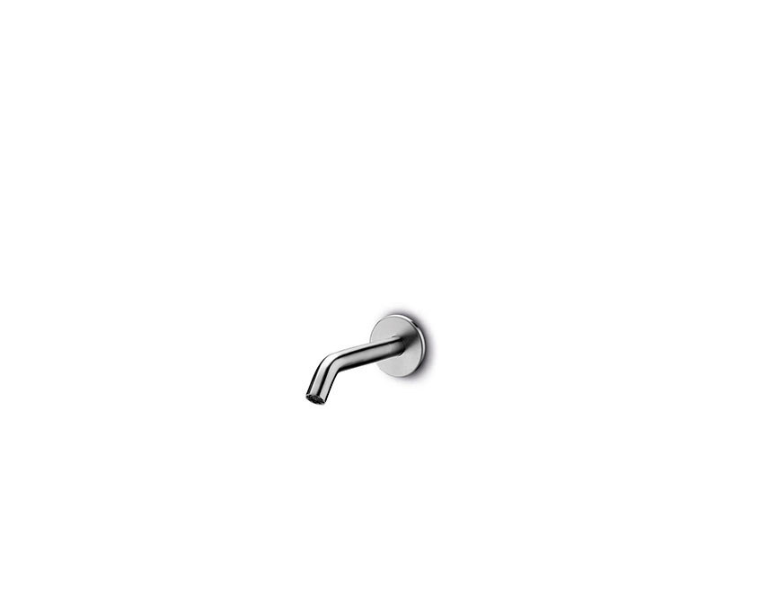 JEE-O Slimline Wand Uitloop | 19 cm | Geborsteld RVS