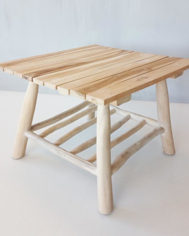 Bazar Bizar Island sidetable - Natural - 50 x 38 cm