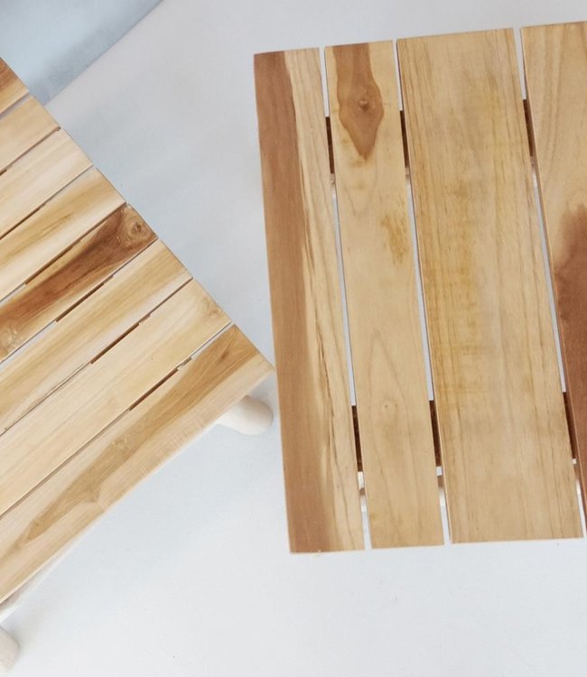 Bazar Bizar Island sidetable - Natural - 50 x 38 cm