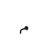 Slimline Wand Uitloop | 90 Graden | 19 cm | Mat Zwart