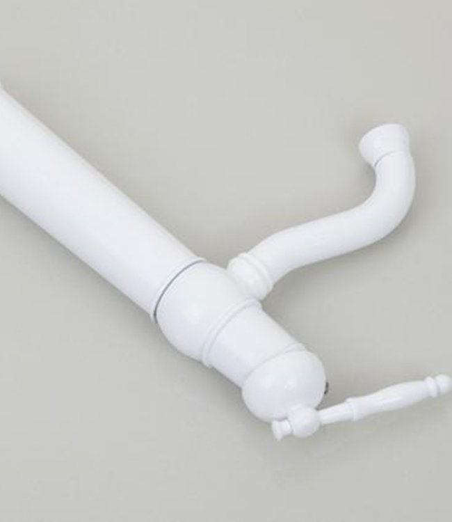 Rene Houtman Wastafelkraan klassiek staand - Wit