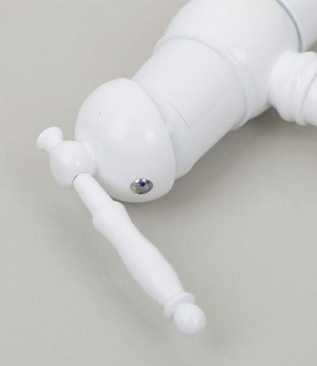 Rene Houtman Wastafelkraan klassiek staand - Wit