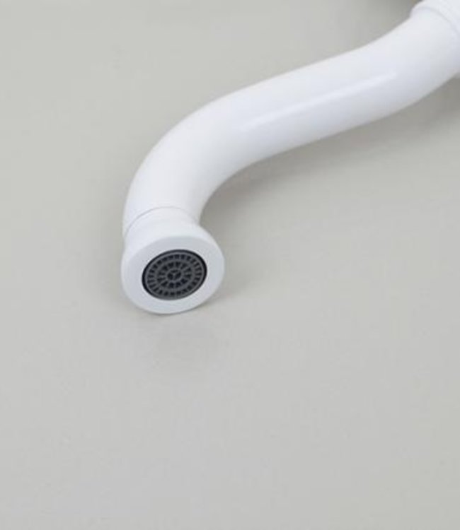 Rene Houtman Wastafelkraan klassiek staand - Wit