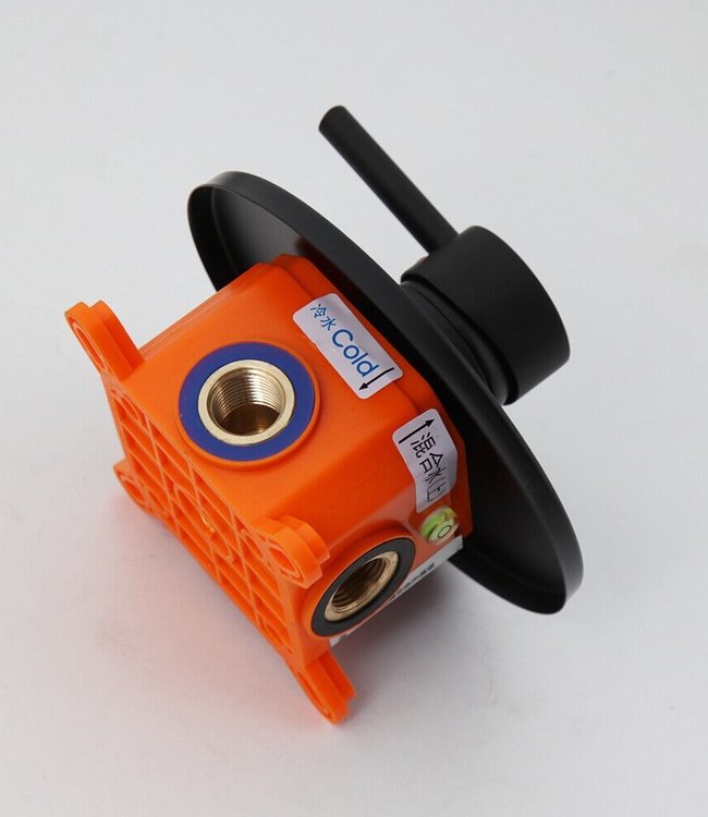 Rene Houtman Regendouche met ronde douchekop - Zwart