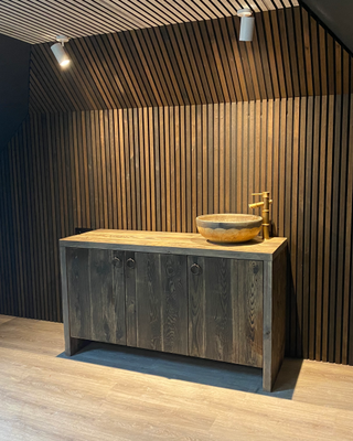 Rene Houtman Badkamermeubel Bert Oud Hout Wagonplanken – Kies Afmeting