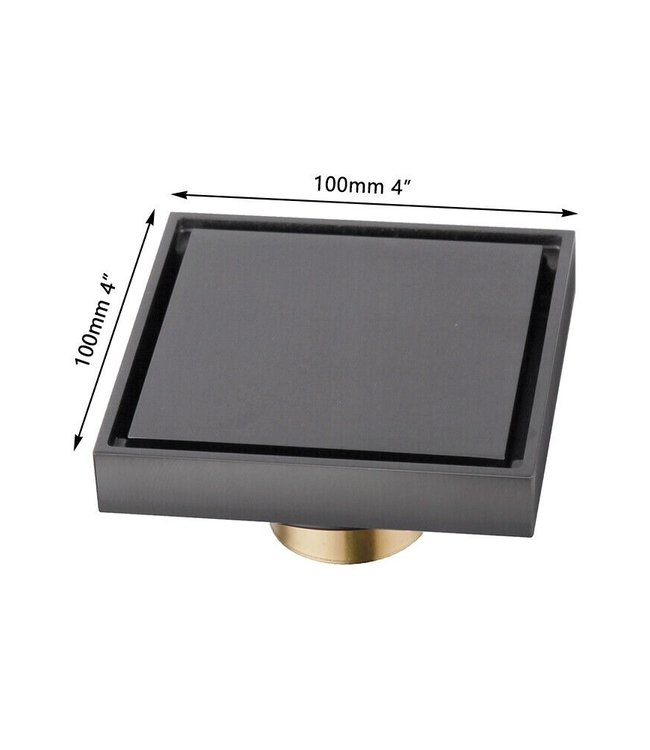 Rene Houtman Vierkante Doucheput | Gun Metal