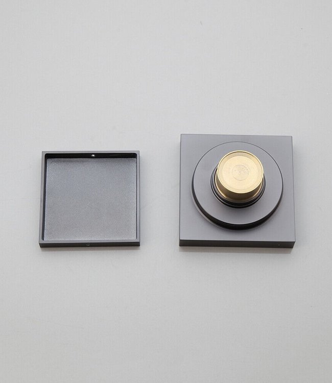 Rene Houtman Vierkante Doucheput | Gun Metal