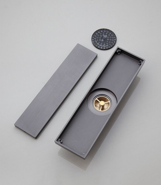 Rene Houtman Douchegoot met Stankafsluiter | Gun Metal