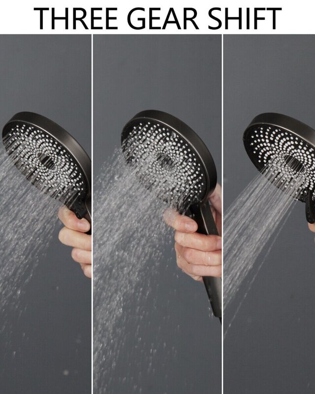 Rene Houtman Thermostatische Badkraan met 3 Standen Handdouche | Gun Metal