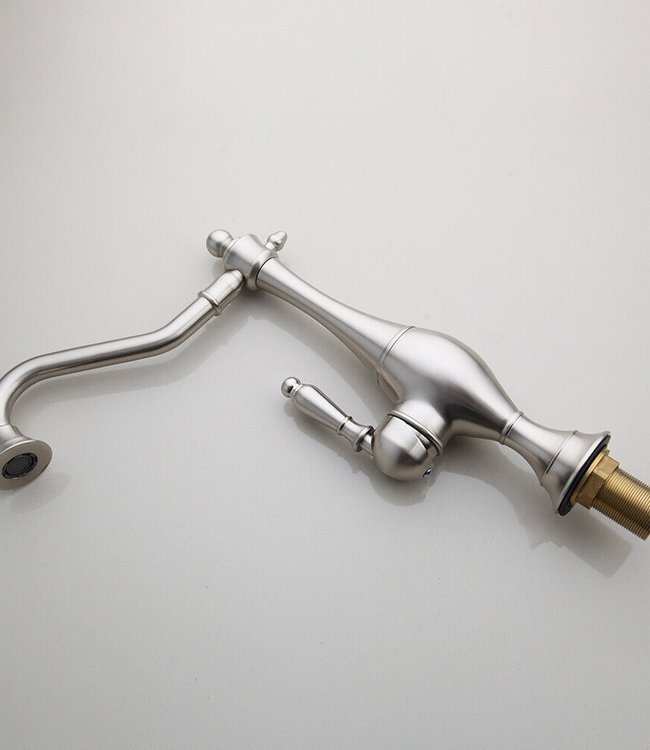 Rene Houtman Keuken Wastafelkraan | Geborsteld Nikkel