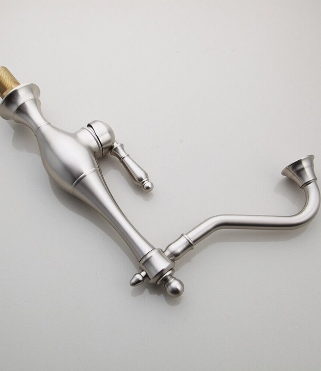 Rene Houtman Keuken Wastafelkraan | Geborsteld Nikkel