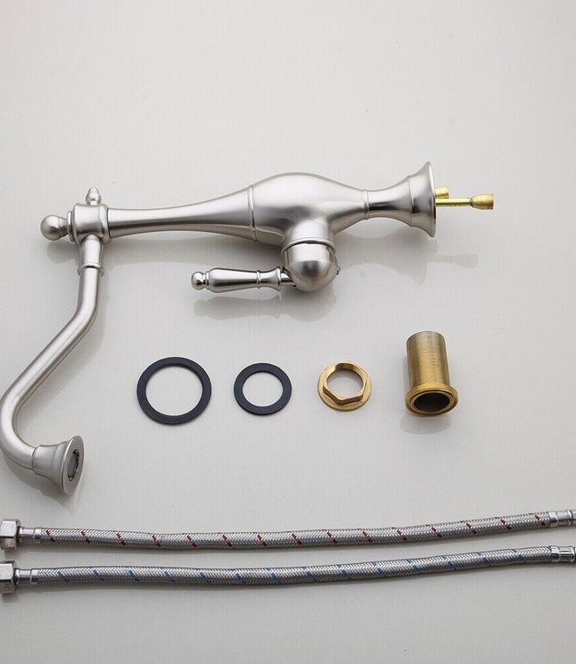 Rene Houtman Keuken Wastafelkraan | Geborsteld Nikkel