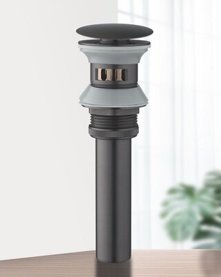 Rene Houtman Click Afvoer met Overloop Functie | Gun Metal