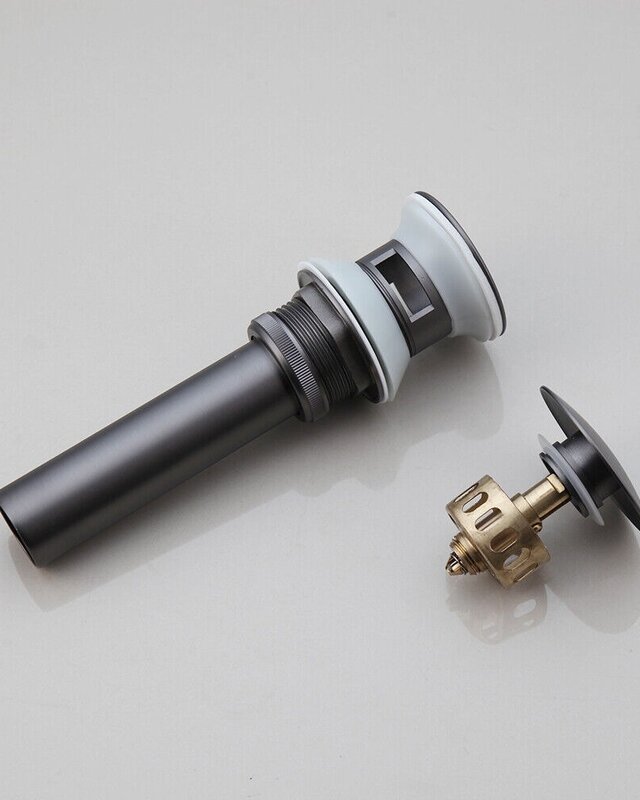 Rene Houtman Click Afvoer met Overloop Functie | Gun Metal