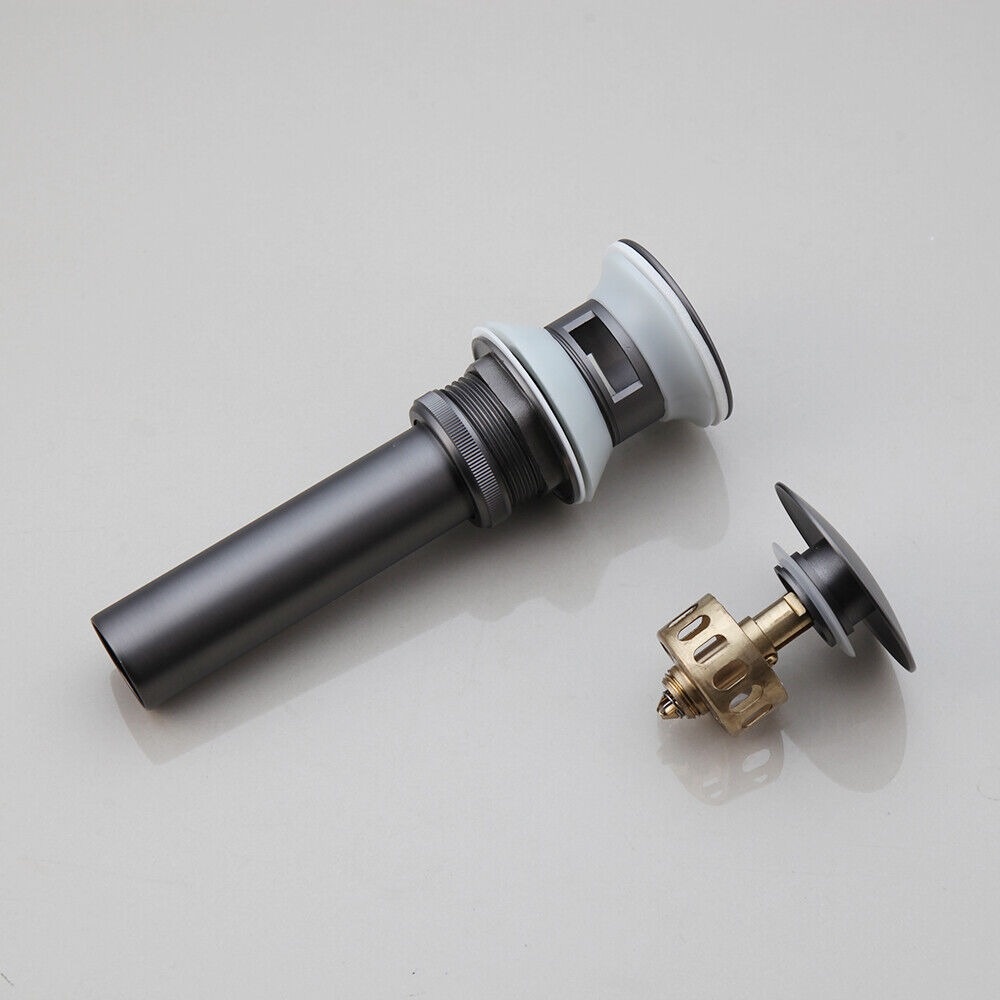 Rene Houtman Click Afvoer met Overloop Functie | Gun Metal
