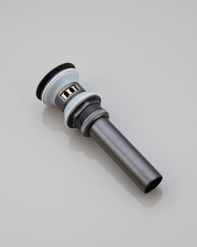 Rene Houtman Click Afvoer met Overloop Functie | Gun Metal